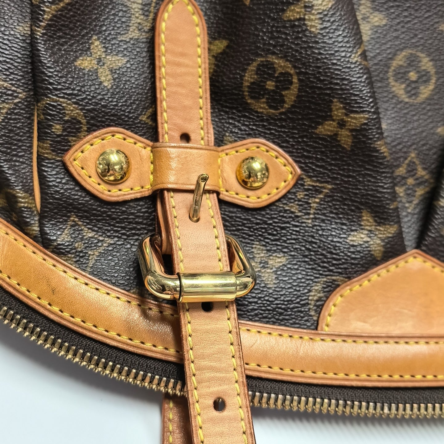 TIVOLI GM Monogram Coated Canvas Brown