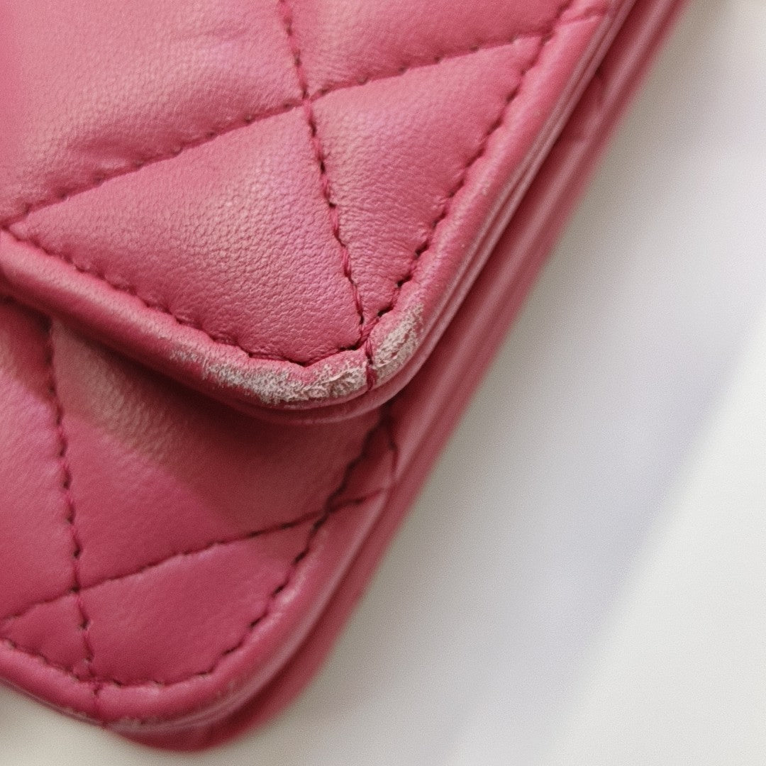 WOC Quilted Lambskin Pink