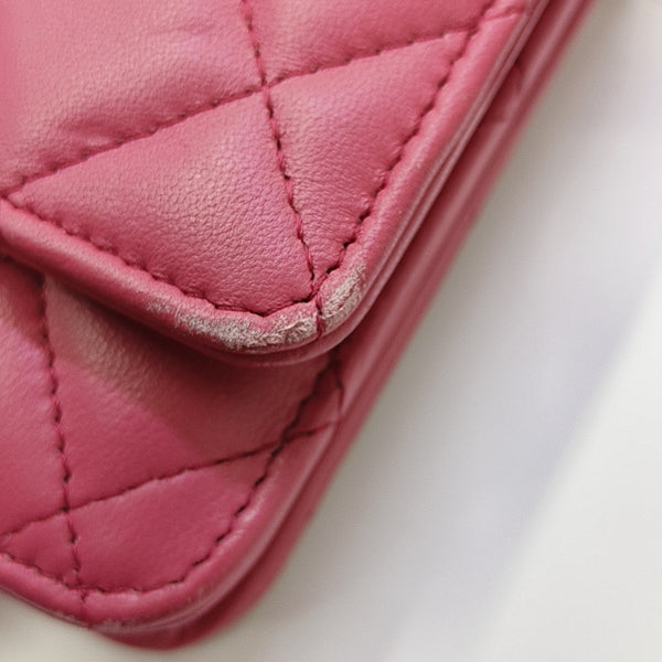WOC Quilted Lambskin Pink