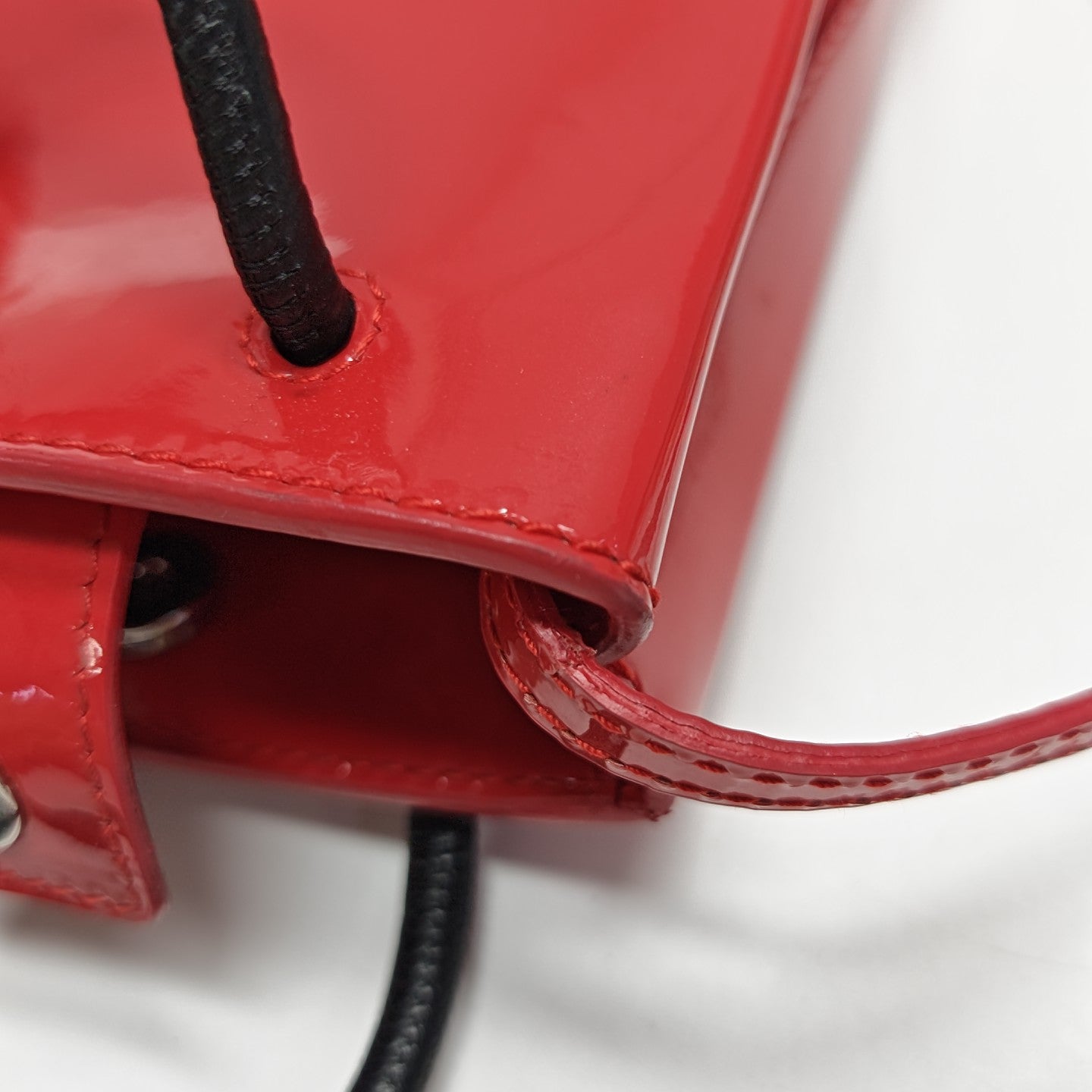 Shopping Bag Calfskin Red