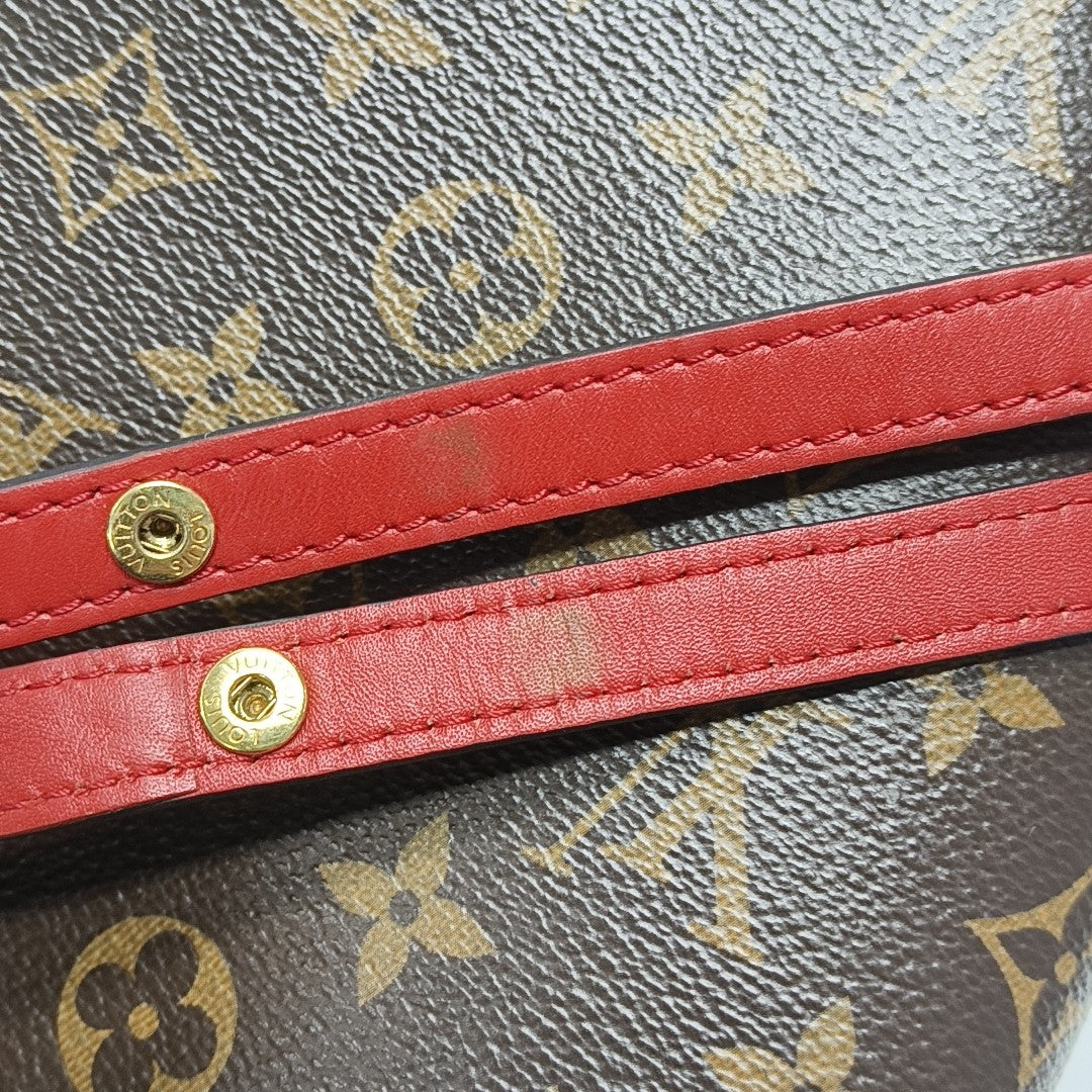NÉONOÉ MM Monogram Coated Canvas Brown
