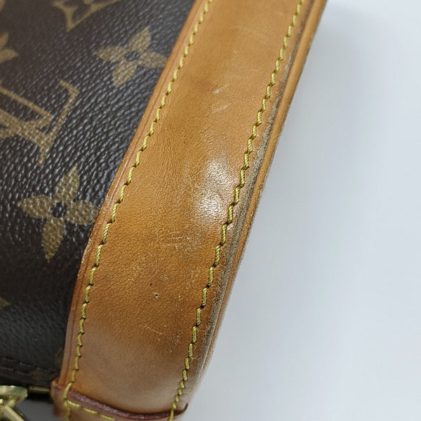 ALMA BB Monogram Coated Canvas Brown