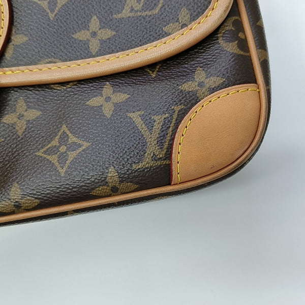 DIANE Monogram Coated Canvas Brown