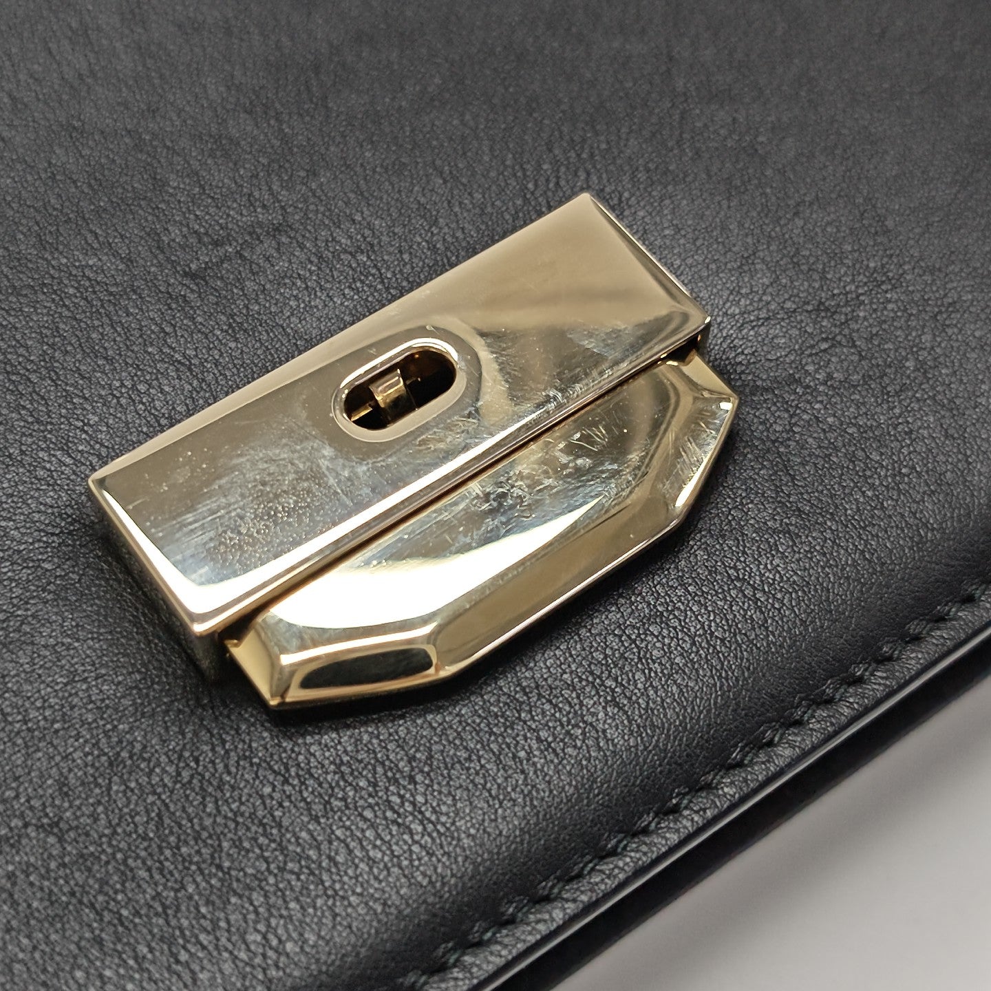Calfskin Top Handle Bag White