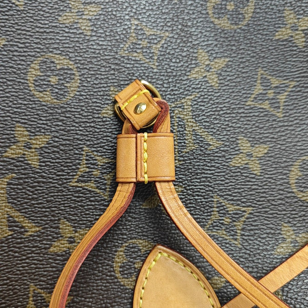 NEVERFULL MM Monogram Coated Canvas Brown