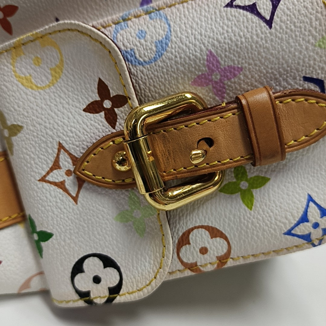 NÉONOÉ MM Monogram Coated Canvas White