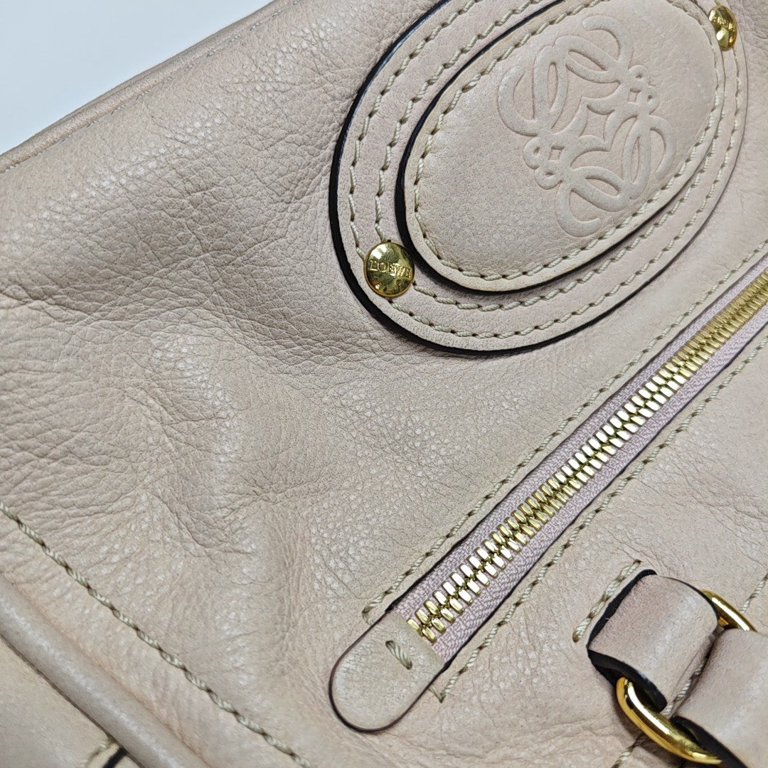 Calfskin Top Handle Bag Pink