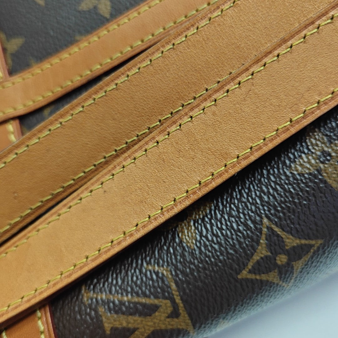 DUFFLE Monogram Coated Canvas Brown