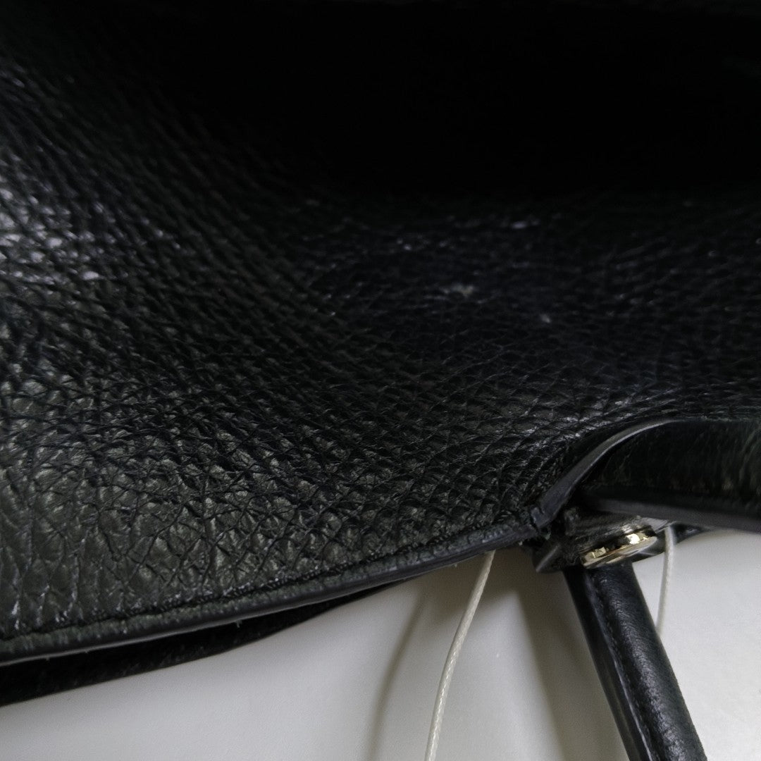 Leather Tote Bag Black