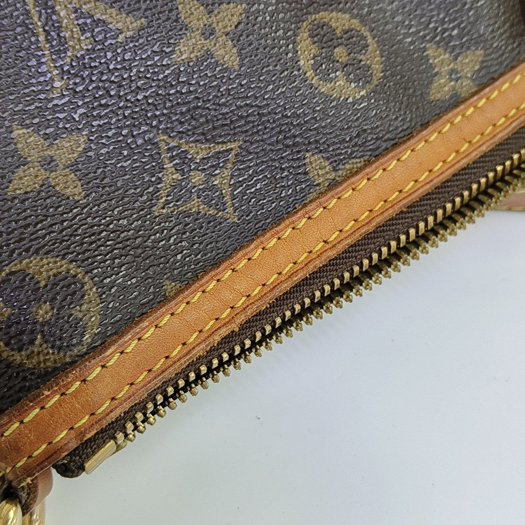 PALERMO PM Monogram Coated Canvas Brown