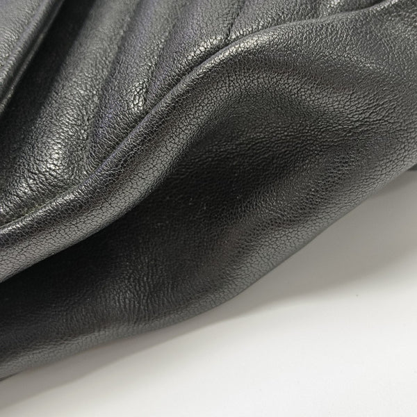 COLLEGE Medium Chevron Lambskin Black