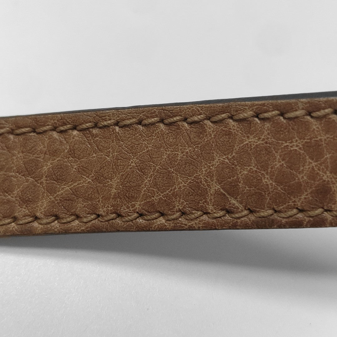 Calfskin Shoulder Bag Brown