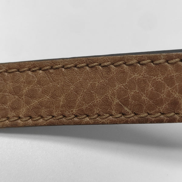 Calfskin Shoulder Bag Brown
