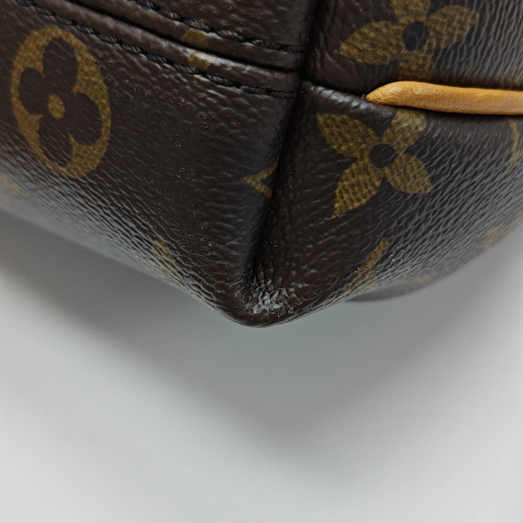 TURENNE Nano Monogram Coated Canvas Brown