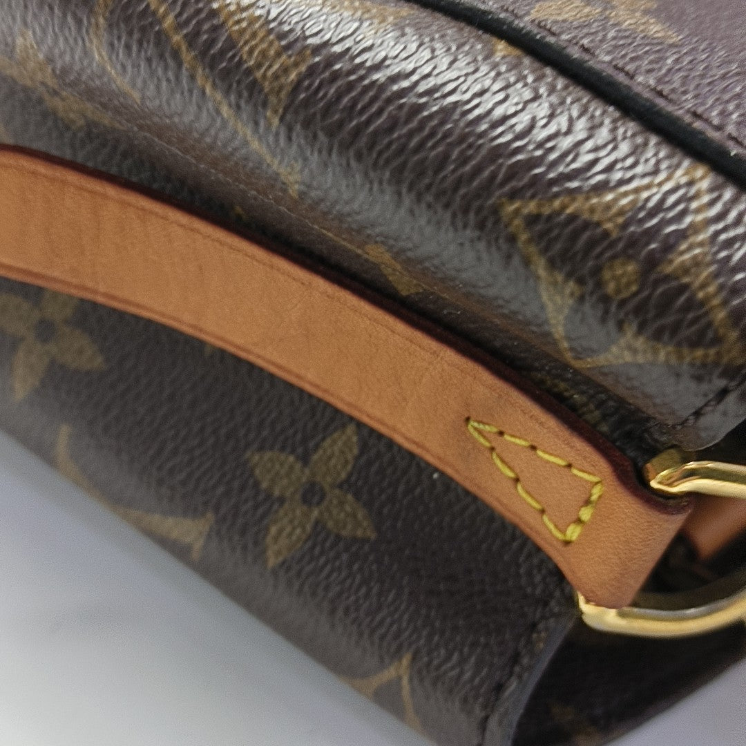 MONTAIGNE Monogram Coated Canvas Brown