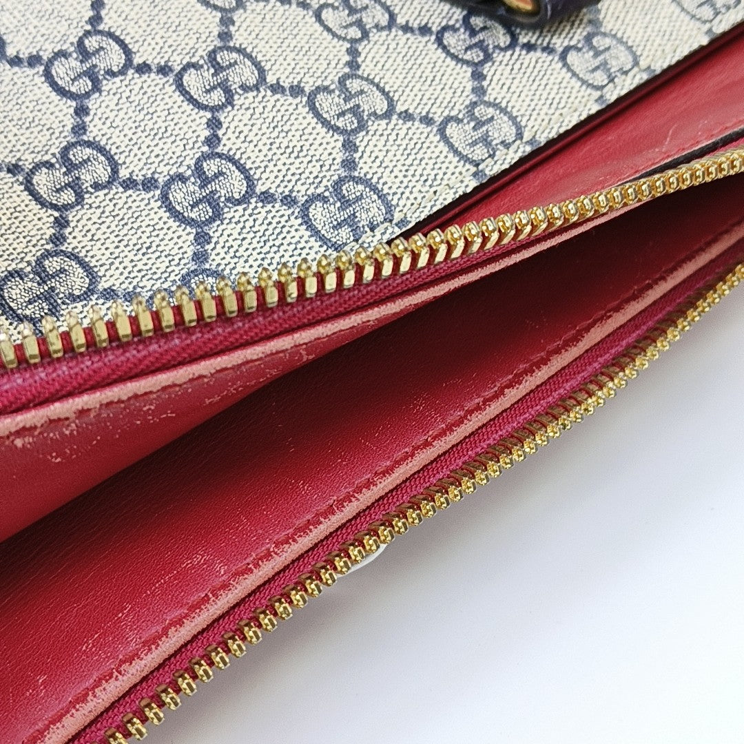 GG Blooms Monogram Coated Canvas Beige