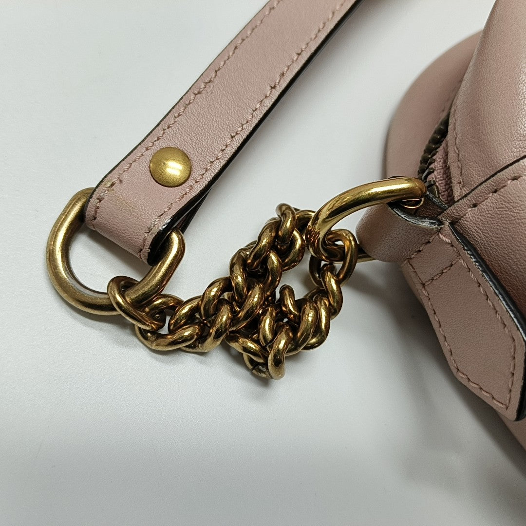 GG Marmont Mini Quilted Calfskin Pink