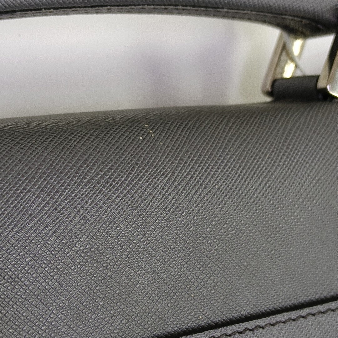 Calfskin Top Handle Bag Gray