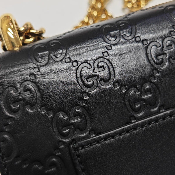 Padlock Small Monogram Calfskin Black