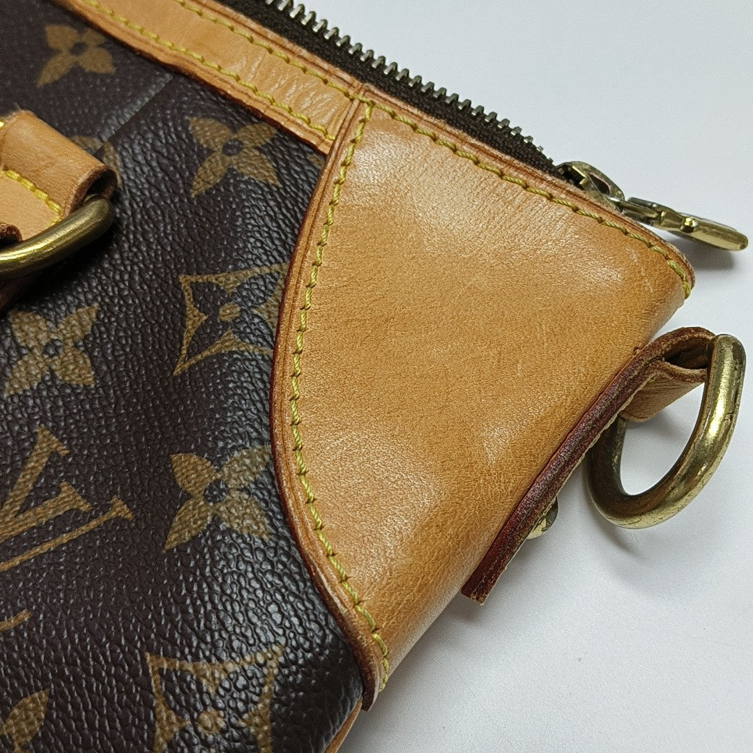 ODEON Monogram Coated Canvas Brown