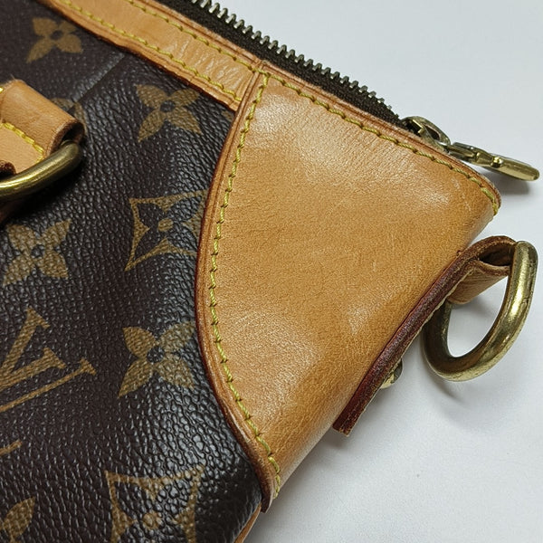 ODEON Monogram Coated Canvas Brown