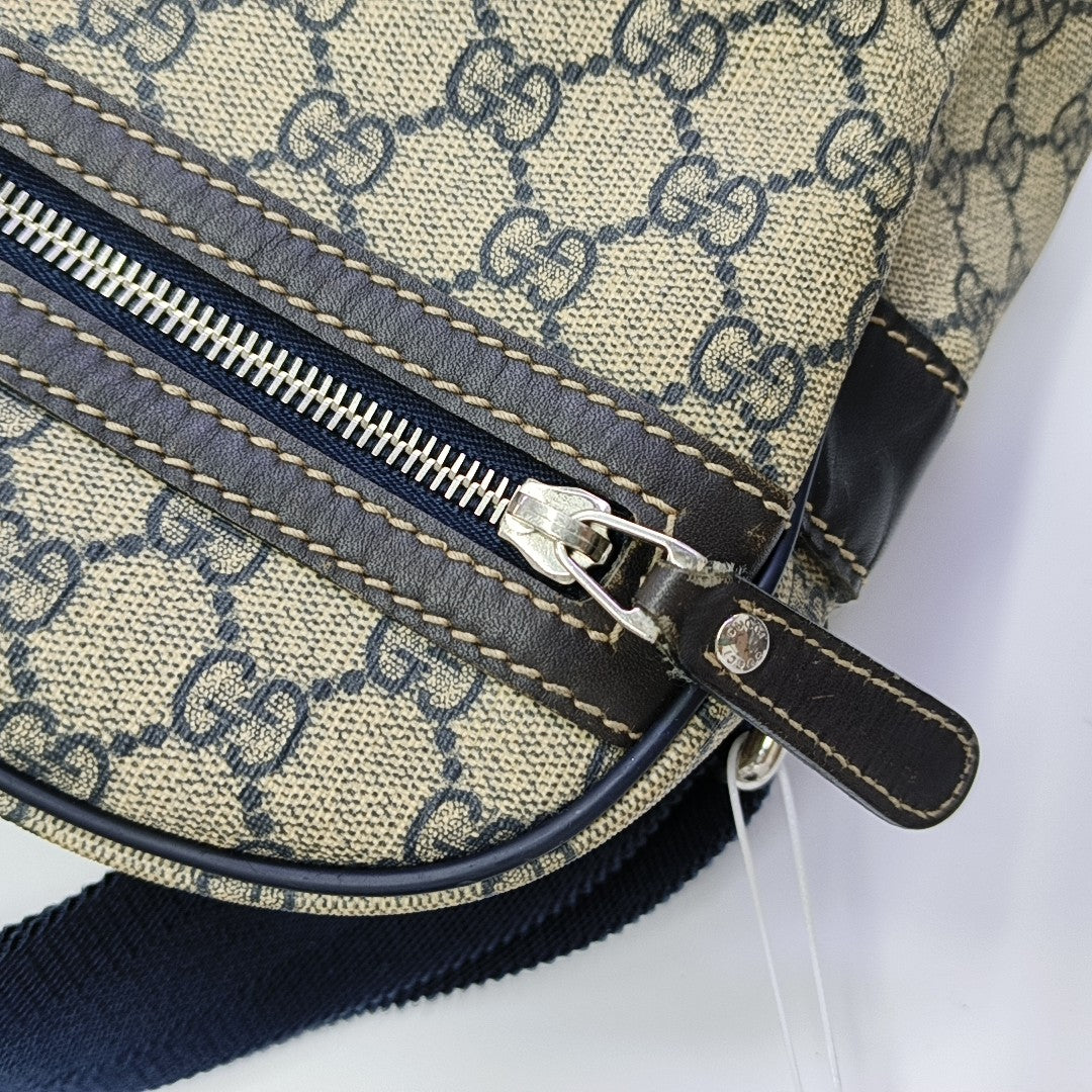 GG Supreme Monogram Coated Canvas Black