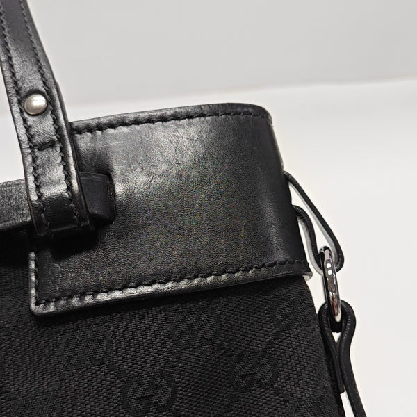 Monogram Canvas Tote Bag Black