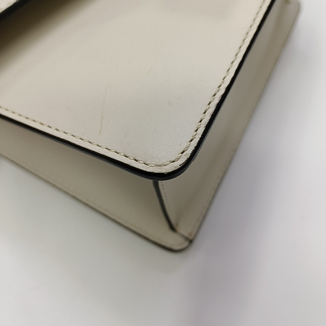Sylvie Mini Calfskin White