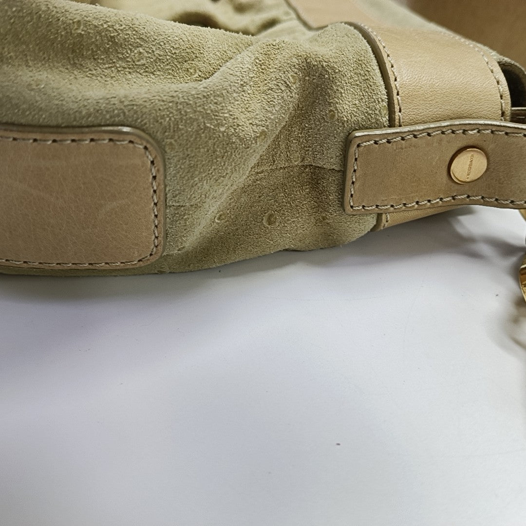 Suede Shoulder Bag Brown