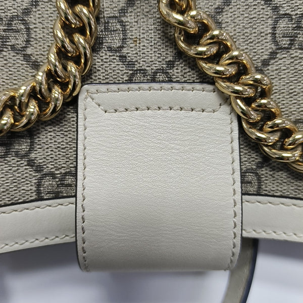 Padlock Small Monogram Coated Canvas Beige