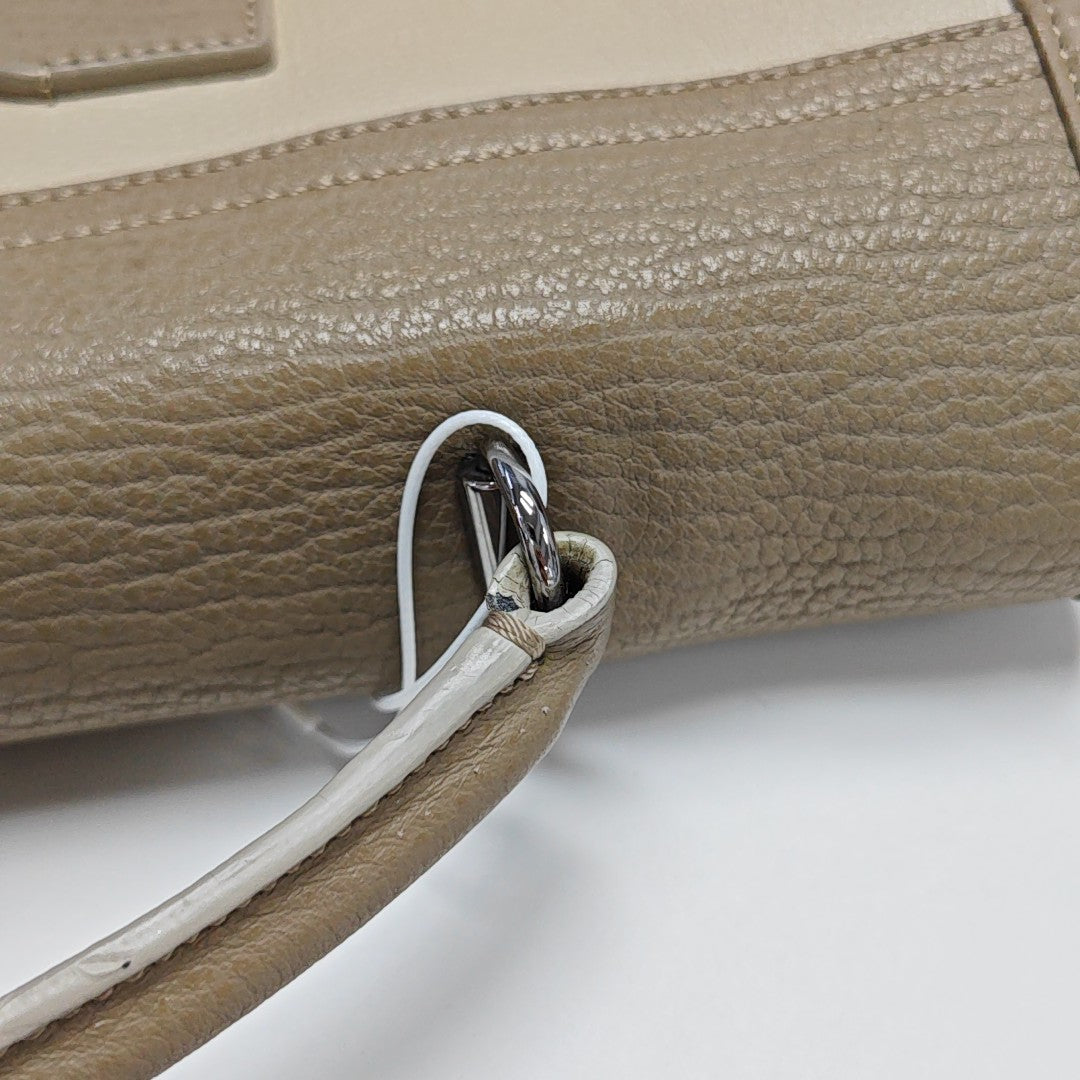 Calfskin Shoulder Bag Beige