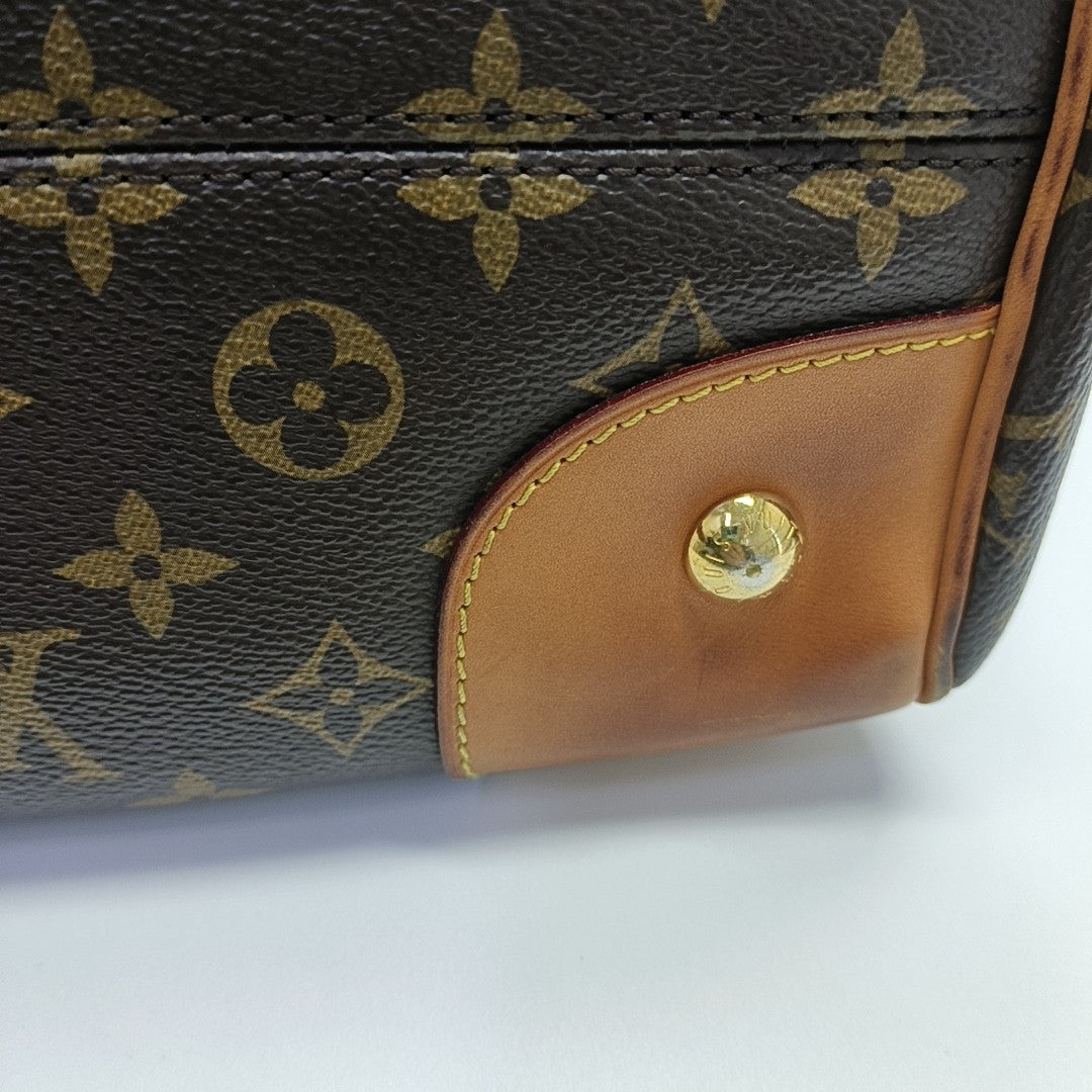 RETIRO NM Monogram Coated Canvas Brown