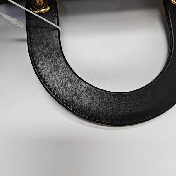 Lady Dior Small Cannage Lambskin Black