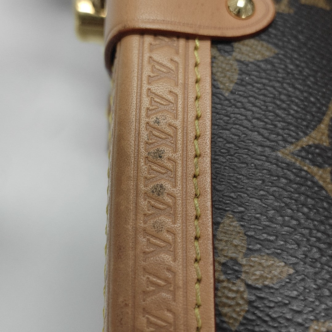 SIDE TRUNK MM Monogram Coated Canvas Brown