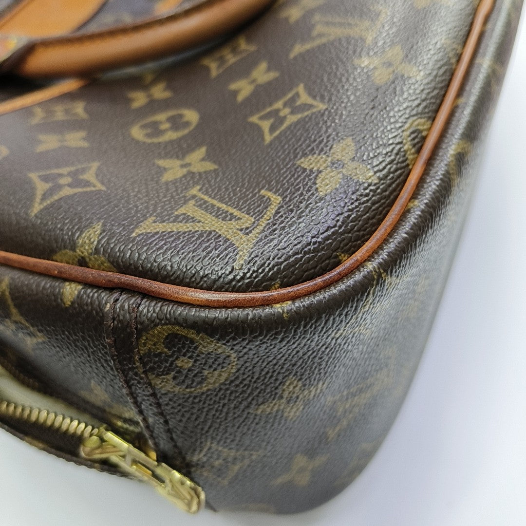 DEAUVILLE Monogram Coated Canvas Brown