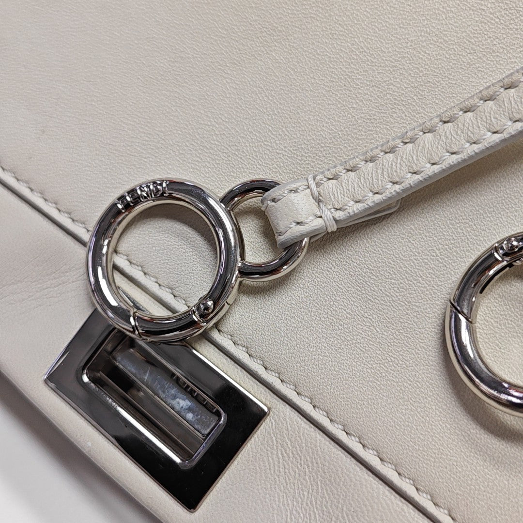 Peekaboo Mini Calfskin White
