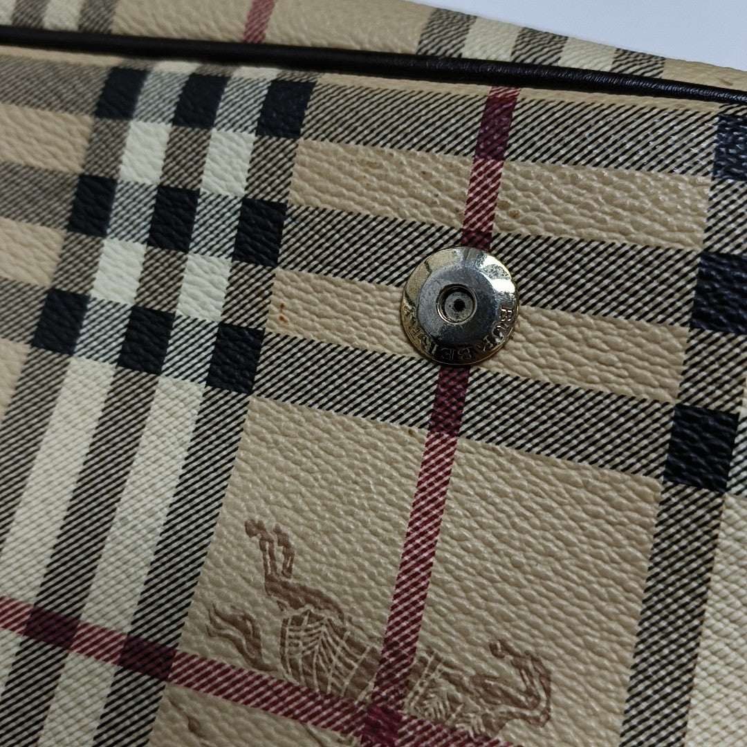 Coated Canvas Crossbody Bag Beige