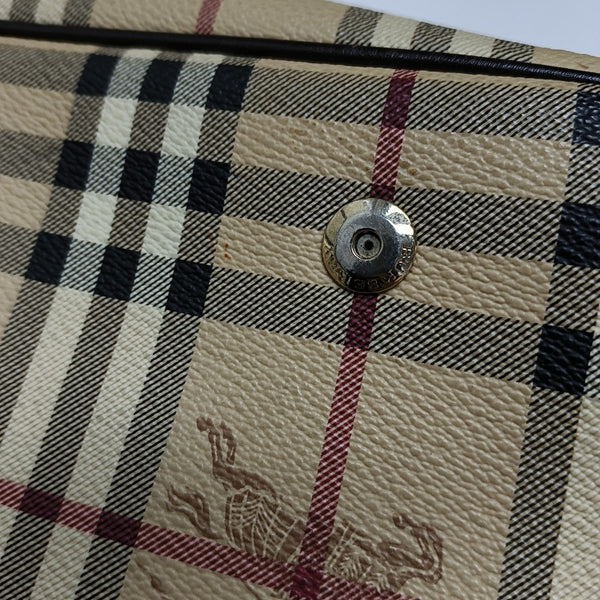 Coated Canvas Crossbody Bag Beige