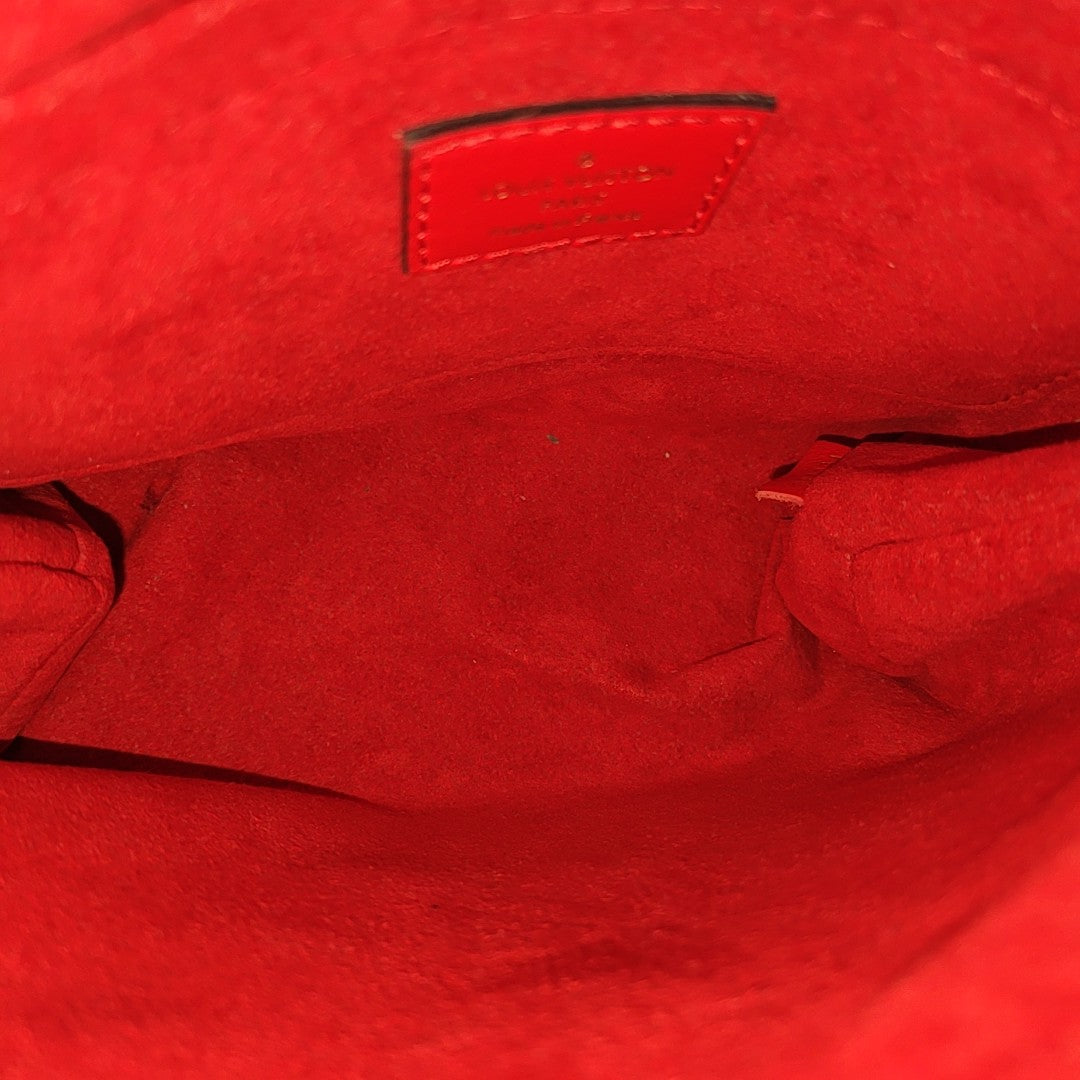 LOCKY BB Monogram Coated Canvas Red