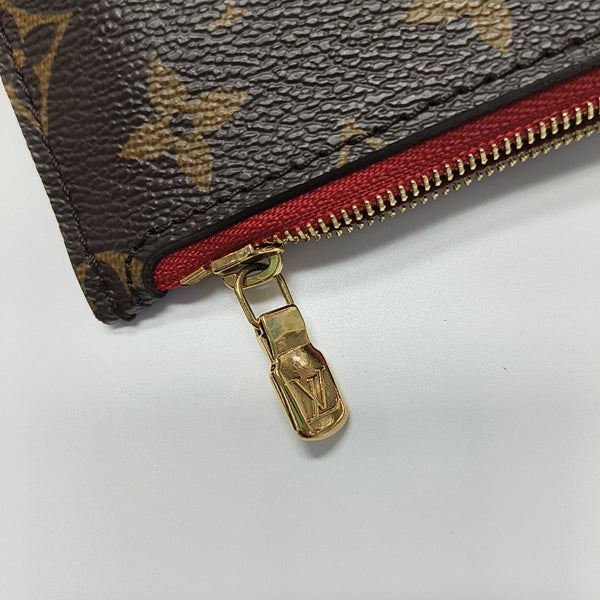 NEVERFULL MM Monogram Coated Canvas Brown