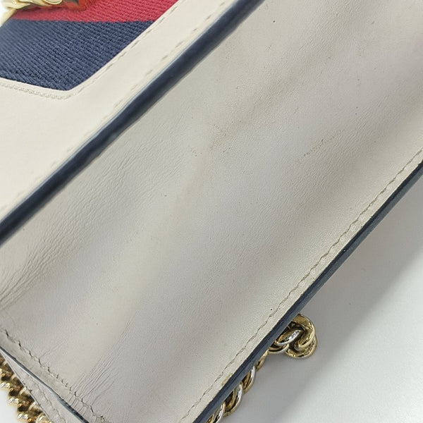 Sylvie Mini Calfskin White