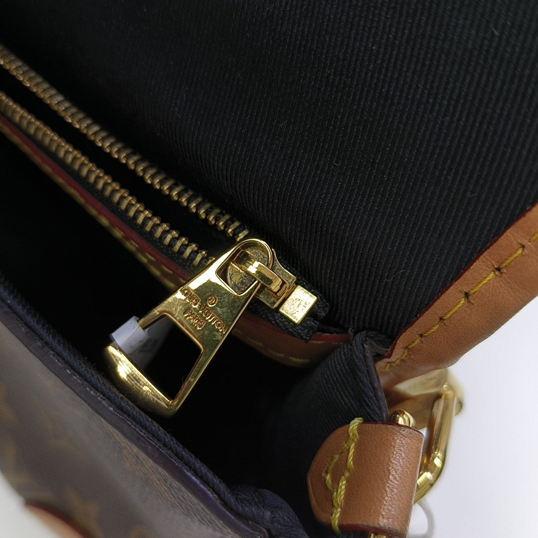 DIANE Monogram Coated Canvas Brown