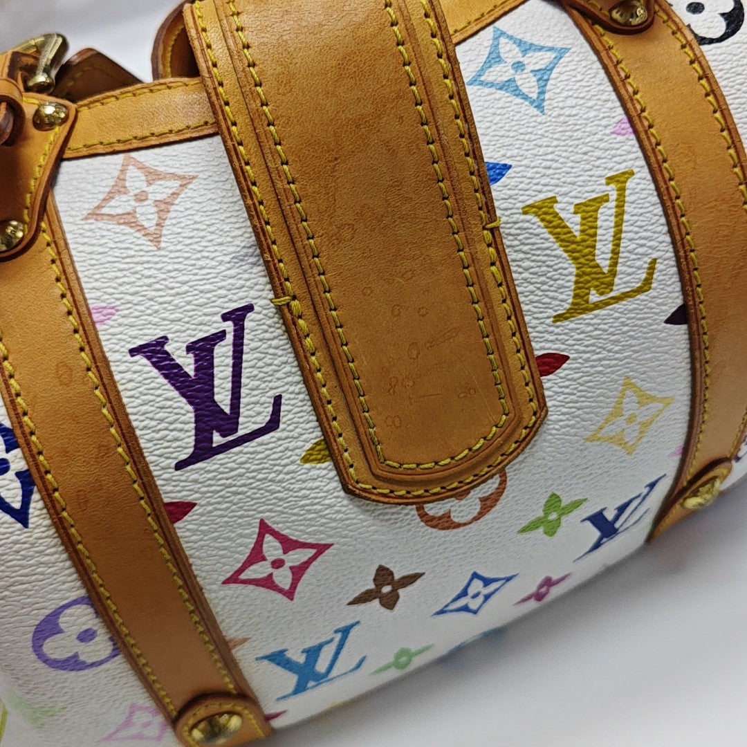 LV × TM THEDA GM Monogram Coated Canvas White