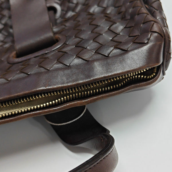 Calfskin Top Handle Bag Brown