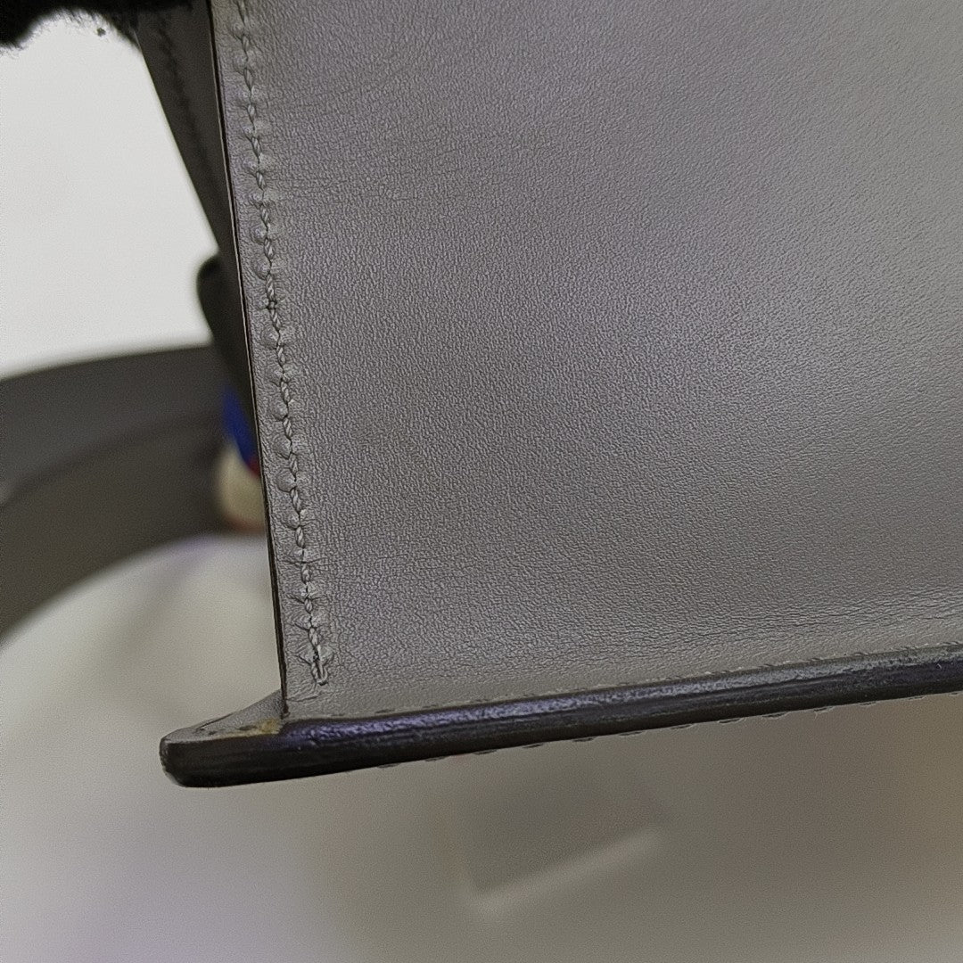 Sylvie Small Calfskin Gray