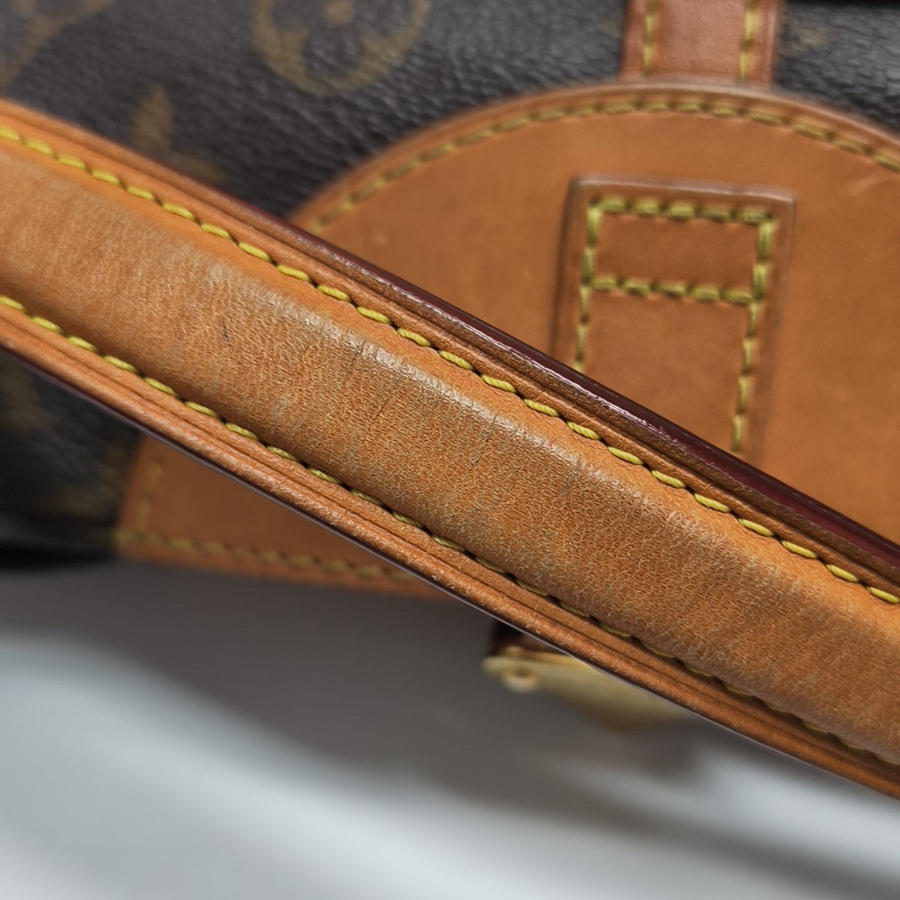 DUFFLE Monogram Coated Canvas Brown