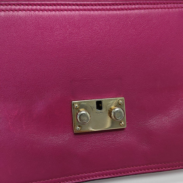 Calfskin Shoulder Bag Purple