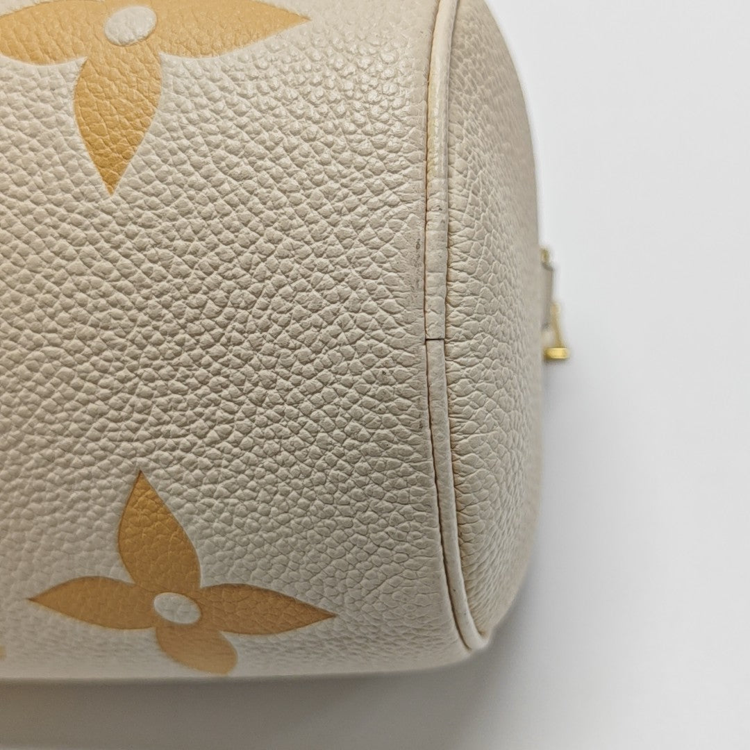 PAPILLON PM Monogram Calfskin White