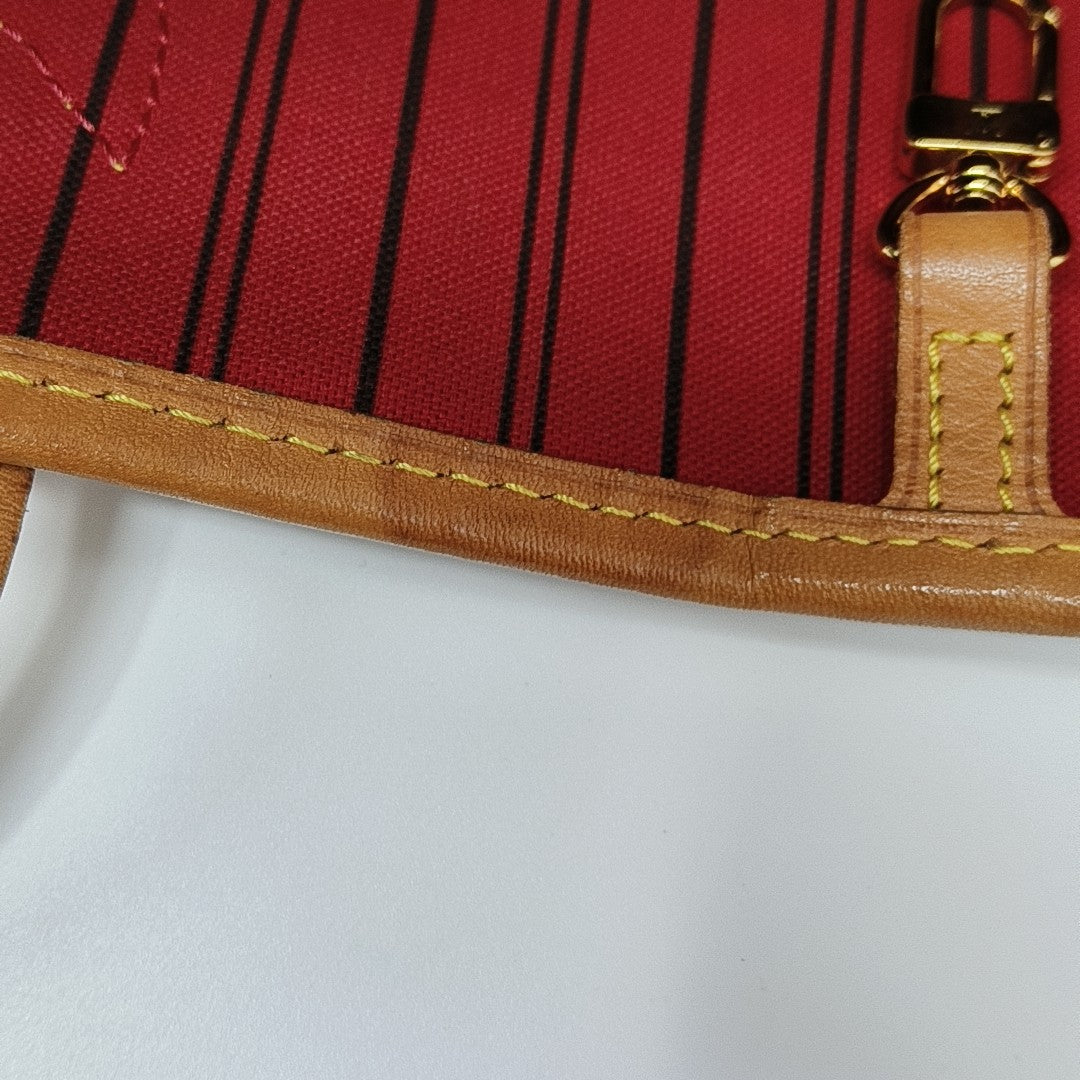 NEVERFULL MM Monogram Coated Canvas Brown
