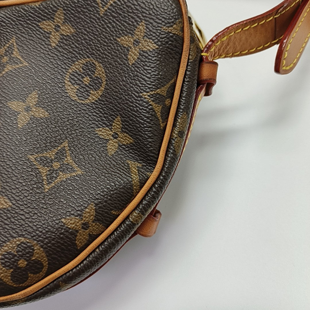 CROISSANT Monogram Coated Canvas Brown